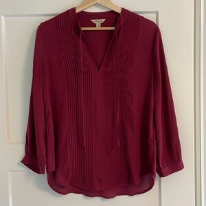 Lucky Brand Maroon Blouse